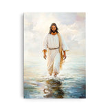 Christ Walking Inspirational Canvas Wall Art